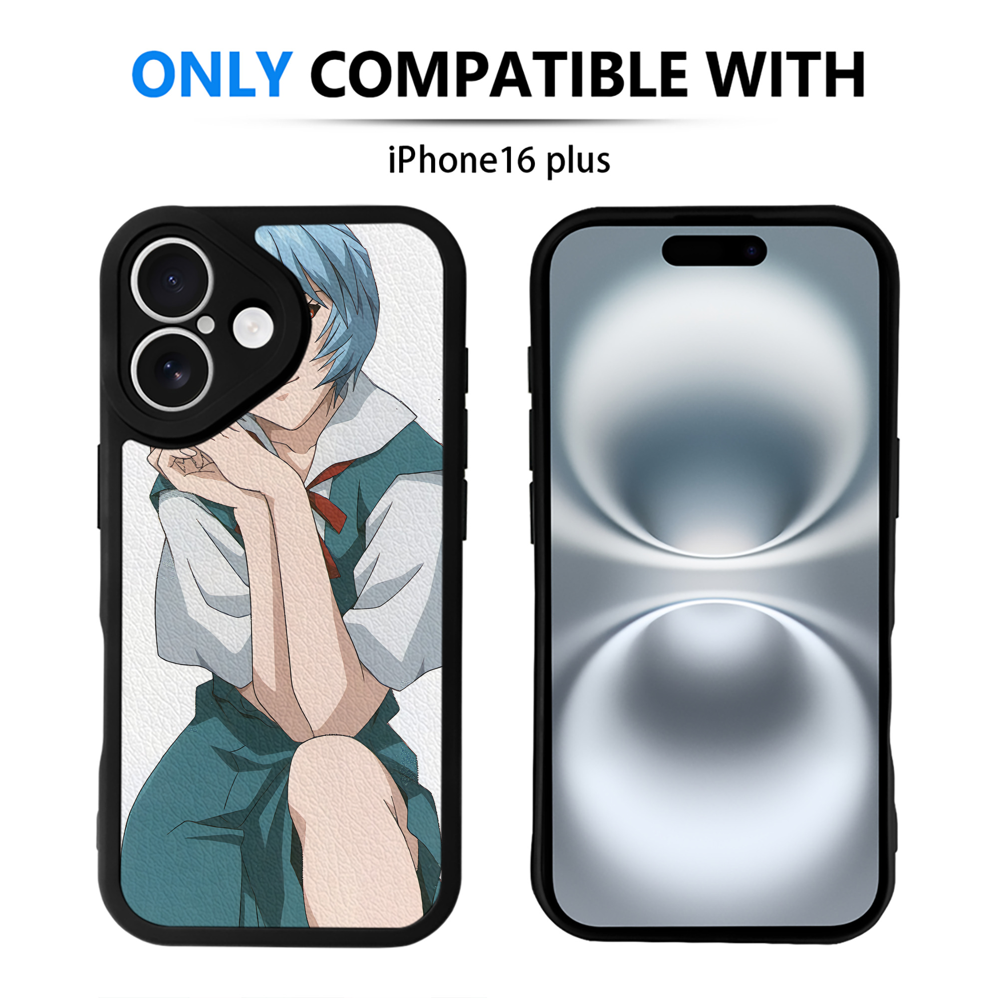 （画像用） EVA 新世紀エヴァンゲリオン 【iPhone 16シリーズ対応】シリコンスマホケース（レザー調） 材質：シリコン
